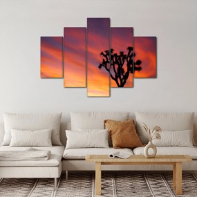 Naplemente egy fa sziluettje felett (150x105 cm)
