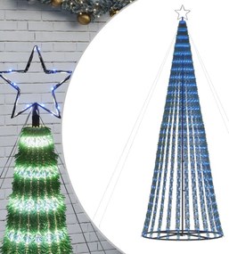 kék LED karácsonyfa 688 LED 300 cm