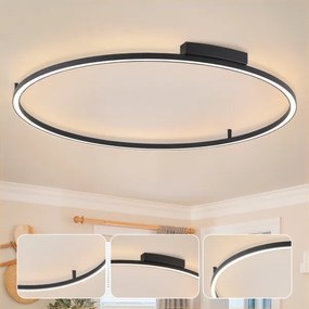 Brilagi - LED dimmelhető világítótest PORTOFINO LED/85W/230V átm. 120 cm fekete + távirányító
