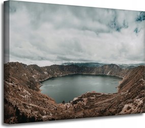 Vászonkép Természet Tó a hegyekben 40x30 cm