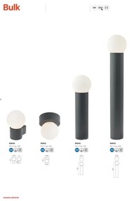 Redo 90642 - Kültéri lámpa BULK 1xE27/28W/230V 50 cm IP44 antracit