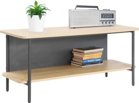 Polcos állvány, tölgy/fekete, SEFLOS