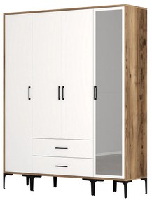 Ruhásszekrény Kiara STR (dió + fehér). Akció -21%. 1088457