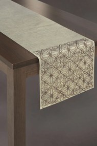 Asztali futó hímzett bézs 40x140