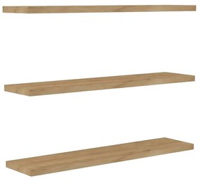 Polc szett tölgyfa dekorral 3 db-os Boss - Kalune Design