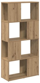 TV állvány Kézműves tölgy Műgyanta fa 60 cm x 24 cm x 124 cm
