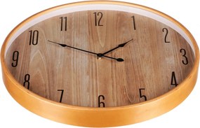 Falióra 53 cm átmérő MDF fa kerettel furnérhatású