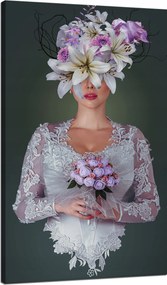 Vászonkép Nő fehér ruhában Natura 70x120 cm Ideális ajándék