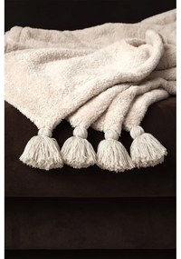 Világosbarna mikroplüss ágytakaró 160x200 cm Puffy – Mijolnir