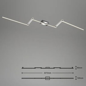 Briloner 3501-018 - LED Felületre szerelhető csillár STAFF 5xLED/4,8W/230V matt króm