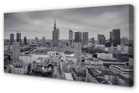 Canvas képek Varsó felhőkarcolók panoráma 100x50 cm