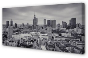 Canvas képek Varsó felhőkarcolók panoráma 120x60 cm