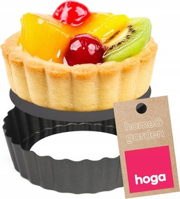 Reszelt Sütőforma 12cm Hoga bordázott tapadásmentes kivehető alj