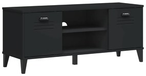 VIKEN fekete szerelt fa cipőtároló pad 106 x 35 x 45 cm