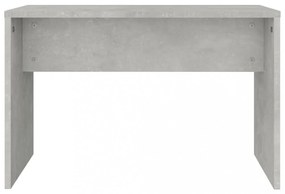 betonszürke színű fésülködőasztal-szett 86,5 x 35 x 136 cm