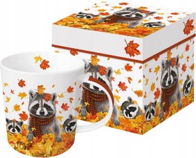 Nagy Porcelán Bögre mosómedve Rocky és barátai őszi