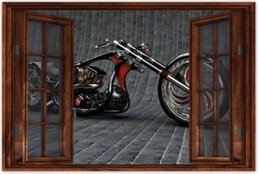 Poszterek 120x80 Chopper Motorkerékpár Motor