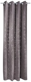 Sötétszürke függöny 135x245 cm Circles – Sehlbach