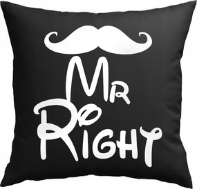 Valentin-napi Párna Mr Right Ajándék Pasinak