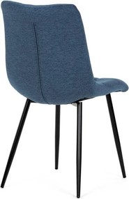 Sötétkék szövet étkezőszék, DCL-193 BLUE2