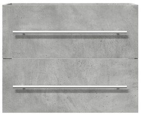 betonszürke szerelt fa mosdószekrény 60 x 38,5 x 48 cm