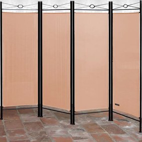 Lucca púder rózsaszín paraván 180x163 cm, 2 db