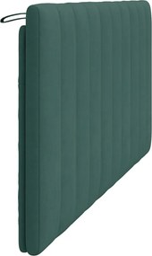 sötétzöld bársony fejtámla párna Hanko 180 cm