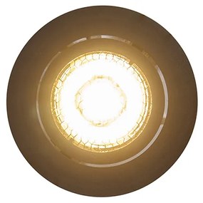 6 darabos, állítható, fekete süllyesztett spotlámpa készlet - Ude Honey