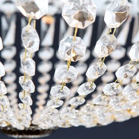 Orion DL 7-542/6-Kristály csillár rúdon ARILA 6xE27/60W/230V átm. 60 cm barna/patinás