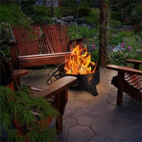 Blumfeldt Versailles, tűzrakóhely, tűzrakó tál, Ø60 cm, acél, fekete