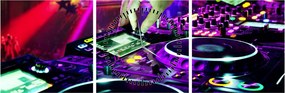 Kép - DJ (órával) (90x30 cm)