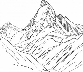 Poszter 30x30cm Hegyi vázlat