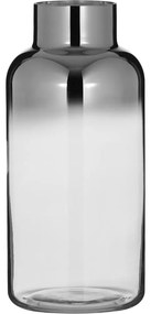 Uma kézzel fúvott ezüstszínű üveg váza, magasság 35 cm - Westwing Collection