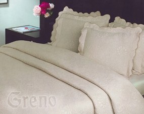 Jacquard ágytakaró 170x210 Flower bézs Greno