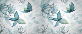Kép - kék csokornyakkendő (120x50 cm)