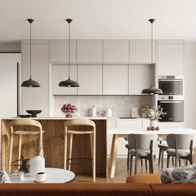 Sollux SL.1330 - Csillár zsinóron GINA 1xE27/15W/230V átm. 38 cm fekete