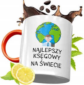 Narancssárga Bögre Könyvelőnek Ajándék fényképes nyomattal