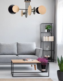 Emibig modern mennyezeti lámpa zita fekete emi173/4