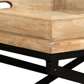 tömör mangófa dohányzóasztal 110 x 55 x 42 cm