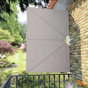 krémszínű összecsukható terasz oldalárnyékoló 240 x 160 cm