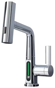 Mara mosogató csaptelep multifunkciós fejjel digitális kijelzővel