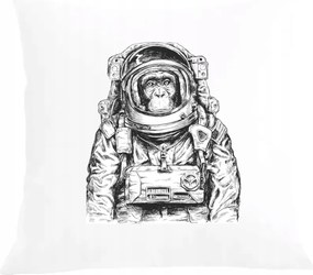 Párna párnahuzat vagány majom mintás Asztronauta