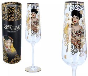 Talpas üveg pezsgős pohár 200 ml Klimt Adele