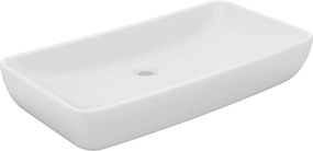 vidaXL matt fehér kerámia luxus mosdókagyló 71 x 38 cm