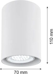 Argon TYBER 3119 Süllyesztett mennyezeti lámpa 1x5W/GU10 IP20