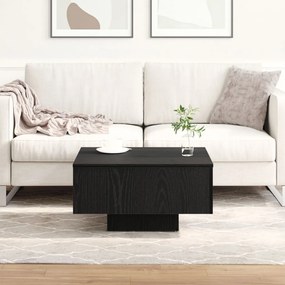 Kávézóasztal Fekete Tölgy 60x60x31,5 cm Mérnöki Fa