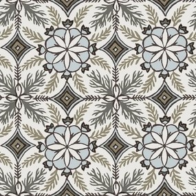 Decoprint Antibes Morocco ekrü-kék csempemintás vlies tapéta – AN28240