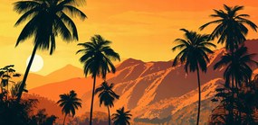 Poszter 91,3x44,5cm Naplemente a szigeteken