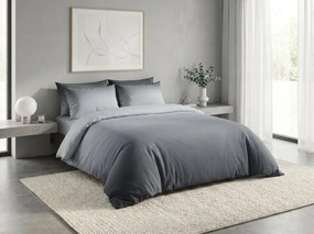 Pamut ágyneműhuzat OMBRE szürke Ágyneműhuzat mérete: 2 db 70 x 90 cm | 200 x 220 cm