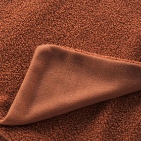 Pirosas narancssárga fleece takaró 180x220 cm Curly Wooly – douceur d'intérieur